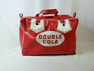 Vintage Rare Double Cola 1960s Advertising Vinyl Stadium Blanket Zipper Tote Bag
