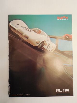 1967 Paper Ad 48 Pg Eldon Slot Car Road Race Set Demolition Derby Drag Strip Gun