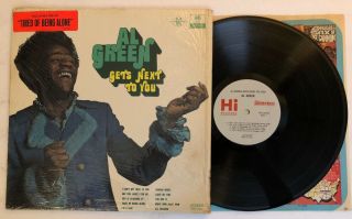 Al Green - Gets Next To You - 1971 Us 1st Press Vg,  In Shrink,  Hype Sticker
