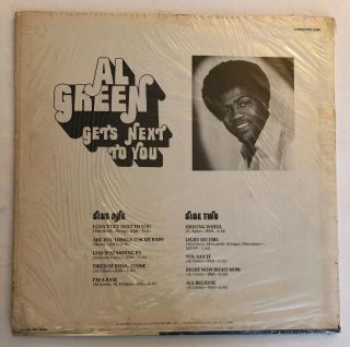 Al Green - Gets Next To You - 1971 US 1st Press VG,  In Shrink,  Hype Sticker 3