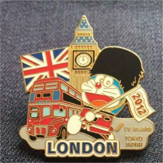 Doraemon Pin Badge London Olympic Limited 2012 Tv Asahi Media Japan Special Rare