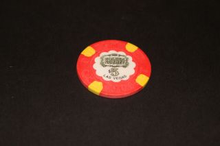 GOLDEN NUGGET $5 CASINO CHIP LAS VEGAS RATED F 2