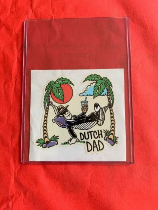 Rare Dutch Bros Dutch Dad Sticker One Of The 1st