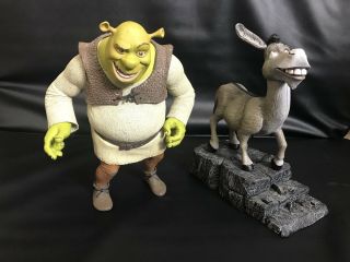 Rare Mcfarland Shrek & Donkey Talking Action Figures Set - With Sound Phrases