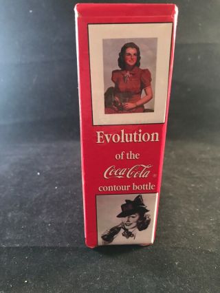 Evolution of the Contour Coca Cola Bottle Set of 6 Miniature Vintage Bottles NWT 4