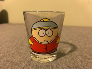 1997 South Park Comedy Central Collectible Shot Glass Cartman Fast