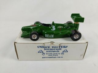Jim Beam Green Indy Race Car Decanter 3 W/ Box R.  Ellis Unique Iajbbsc