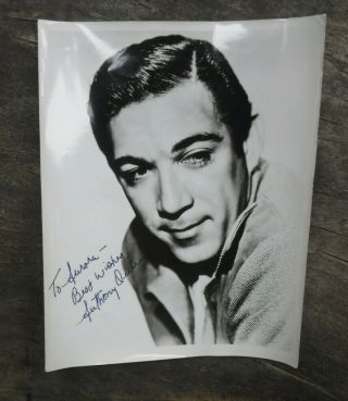 Anthony Quinn Oscar Winner Rare Signed Autograph Photo Vintage
