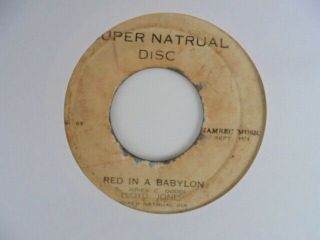 Lloyd Jones Red In A Babylon Supernatural Disc Roots Reggae7 " Hear
