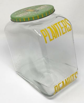 Vintage Planters Peanuts Streamline Store Counter Jar W/lid A Scp