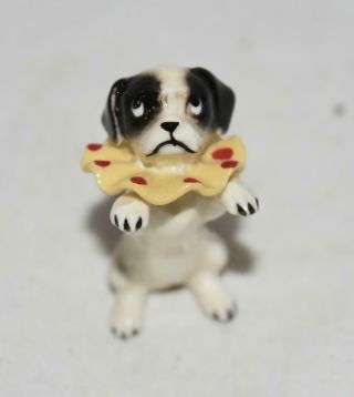 Hagen Renaker Miniature Mini Circus Dog Figurine Black & White