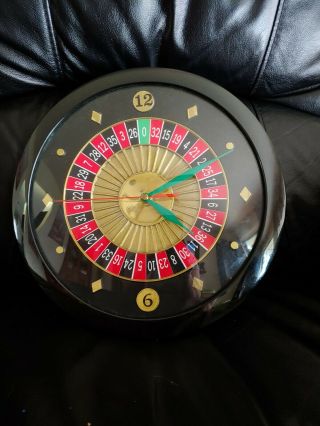 Showtec Casino Roulette Wheel Clock11 Inches