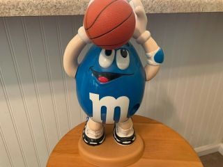 M&m Mars Inc Vintage Collectible Candy Dispenser Basketball Player 13 1/2 "