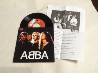 Abba The Day Before You Came 7  1982 Radio Promo With Press Release Exc