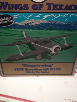 2004 Wings Of Texaco 12 1939 Beechcraft D17S Staggerwing Special Edition NIB 5