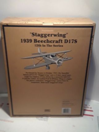 2004 Wings Of Texaco 12 1939 Beechcraft D17S Staggerwing Special Edition NIB 7