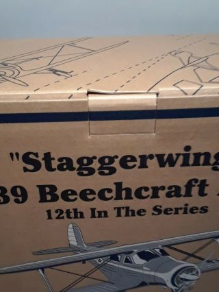 2004 Wings Of Texaco 12 1939 Beechcraft D17S Staggerwing Special Edition NIB 8
