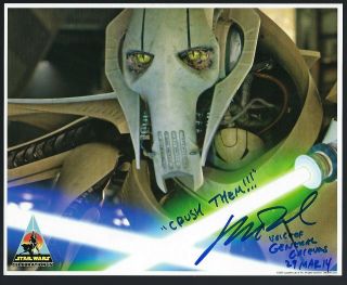 Matthew Wood Signed 8 " X 10 " Star Wars Picture Voice Of General Grievous