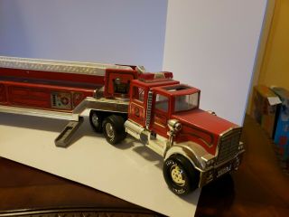 Vintage 1988 Tonka Hook And Ladder Fire Truck.  Engine No 1 4