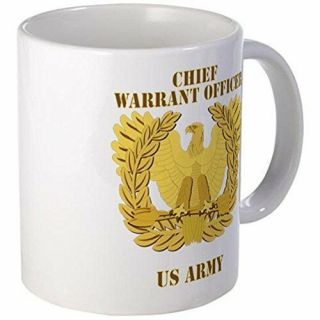 11oz Mug Armyemblemchief Warrant Officer - Printed Ceramic Coffee Tea Cup Gift