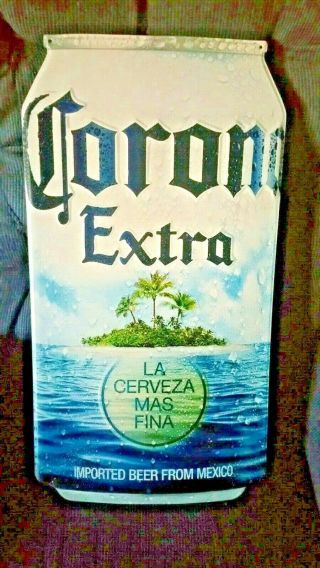 Corona Can And Pacifico Can Tin Sign 2 Pack.