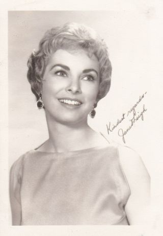 Janet Leigh Signed Autographed 3 1/2x5 Photo