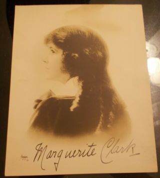 Marguerite Clark Hand Signed Photo.  Stage,  Silent Film Actress.  Star Walk Of Fame