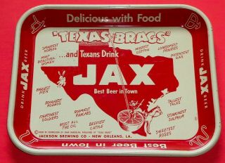 Jax Beer Texas Brags Tray