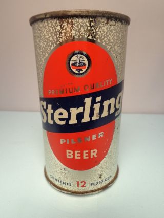 Sterling Pilsner Flat Top 12oz.  Beer Can 136 - 35 Evansville,  Indiana