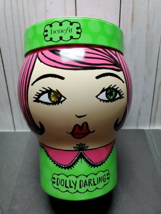 Benefit/sephora " Dolly Darling " Head Storage Tin - Limited Edition - Tin Only