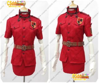 Hellsing Ultimate Victoria Seras Cosplay Costume Red Uniform