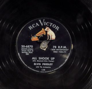 78 Rpm - - Elvis Presley,  Rca Victor 20 - 6870,  Vv,  Rock 