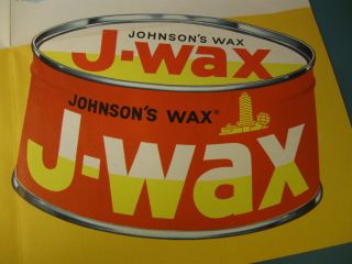 NOS 1958 WILLIAM STEIG ART JOHNSONS CAR WAX SIGN POSTER SHREK CHEVY GM PONTIAC 5