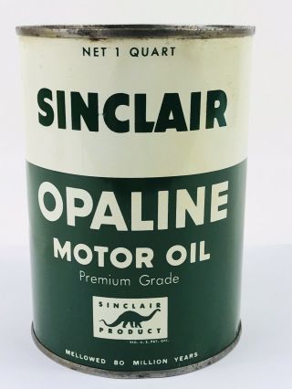 Sinclair Opaline Motor Oil 1 Quart Can Gas & Oil Advertising 52