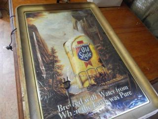 Vintage Heilemans Old Style Beer Sign,  Lighted Mug,  Top Light 2