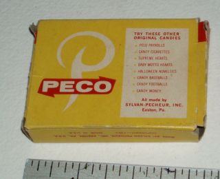 1960 ' s Peco BELLY BURNERS Candy Box w/ the DEVIL 2