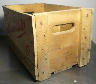 Antique Vintage Hauenstein Beer Bottle Wood Crate from Ulm Minnesota 2