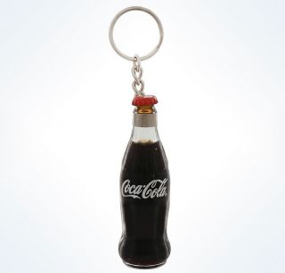 Disney Parks Coca Cola Coke Glass Bottle Keychain With Tags