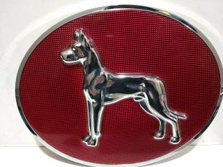 Great Dane Trailer Emblem/plaque/logo Shiny Animal Collectible Wall Big Dog