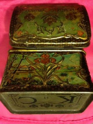 RARE OLD CIRCA 1842 RUSSIAN IMPERIAL ANTIQUE TEA TIN BOX K C POPOV RUSSIA EMPIRE 5