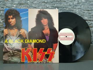 Kiss A Black Diamond Unofficial Bootleg Vinyl Album Gene Simmons Not Aucoin