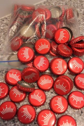 500 Bud Budweiser Bright Red Beer Bottle Caps No Dents Shpg C Store