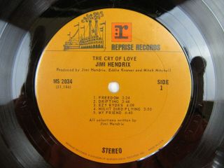 Vintage Album Jimi Hendrix - The Cry Of Love - 4