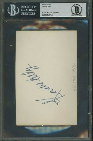 Kirstie Ally Signed Index Card Auto Autograph Bgs Bas