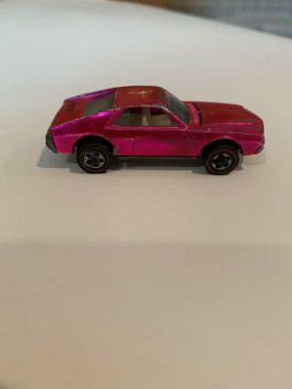 Custom AMX Hot Wheels redline Pink USA 4
