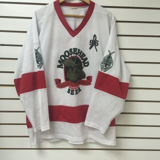 Vintage Moosehead Beer Hockey Jersey Size Xl