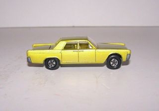 Vintage Lesney Matchbox 1964 Lincoln Continental Superfast Lime Green 1970 
