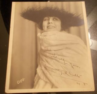 Dorothy Dalton Hand Signed 1917 Photo.  Silent Film Actress.  Star On Walk Of Fame
