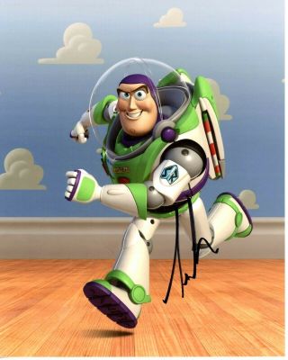 Tim Allen As Buzz Lightyear Signed 8x10 Photo Toy Story - Disney