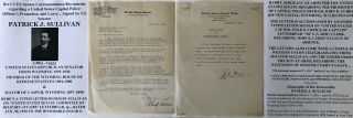 United States Capitol Police Senator Mayor Casper Wyoming Letter Signed 1930 Vf